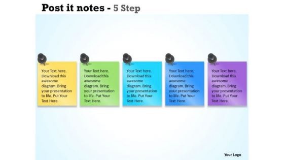 Business Cycle Diagram Post It Notes 5 Step Marketing Diagram