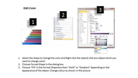 Business Cycle Diagram Seven Textboxes With Multicolor Design Sales Diagram