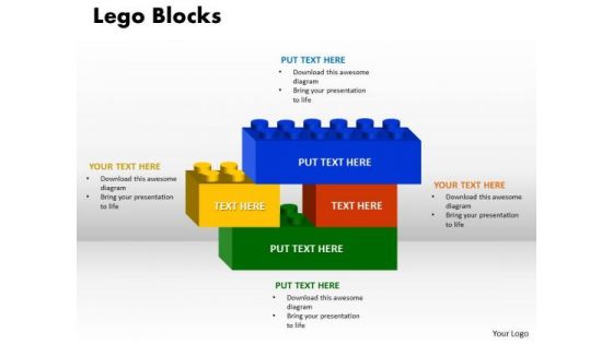 Business Cycle Diagram Strategic Management Lego Blocks 4 Strategy Diagram Sales Diagram