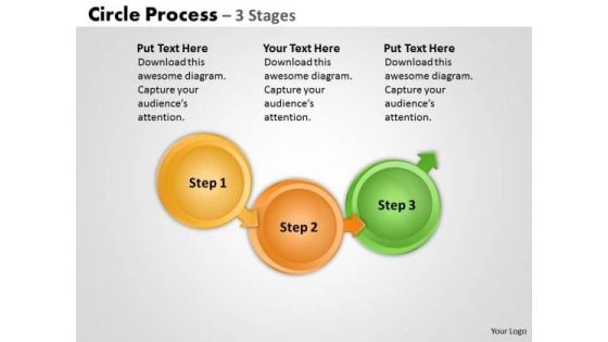 Business Cycle Diagram Strategic Management Linear Flow Step Consulting Diagram