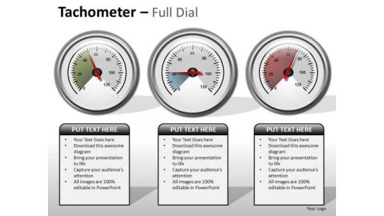 Business Cycle Diagram Tachometer Full Dial Business Diagram