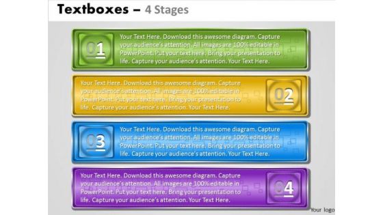 Business Cycle Diagram Text Boxes 4 Stages Consulting Diagram