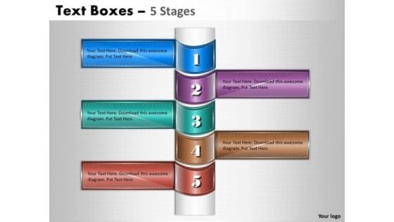 Business Cycle Diagram Text Boxes 5 Stages Diagram Consulting Diagram