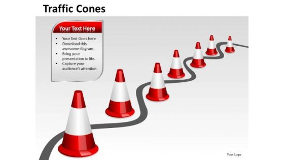 Business Cycle Diagram Traffic Cones Marketing Diagram