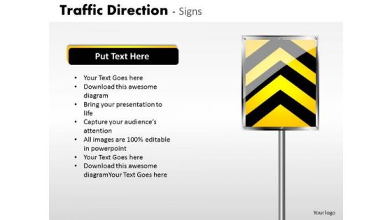 Business Cycle Diagram Traffic Direction Signs Business Framework Model