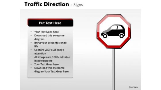 Business Cycle Diagram Traffic Direction Signs Consulting Diagram