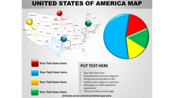 Business Cycle Diagram Usa Country Maps Sales Diagram