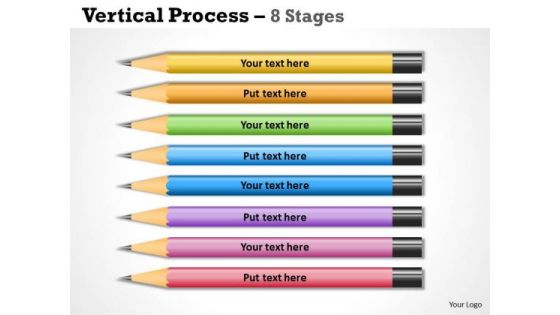 Business Cycle Diagram Vertical Process 8 Stages Sales Diagram