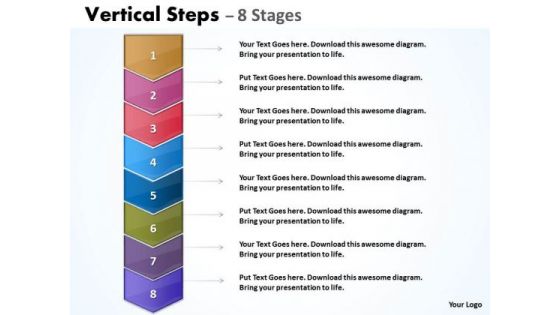 Business Cycle Diagram Vertical Steps Diagram Marketing Diagram