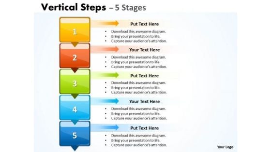 Business Cycle Diagram Vertical Steps Ppt Image Marketing Diagram