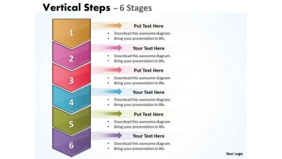 Business Cycle Diagram Vertical Steps Templates Consulting Diagram