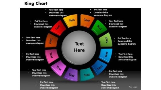 Business Cycle Process PowerPoint Templates Chart Ring Chart Ppt Slides