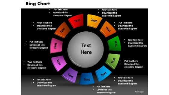 Business Cycle Process PowerPoint Templates Growth Ring Chart Ppt Slides