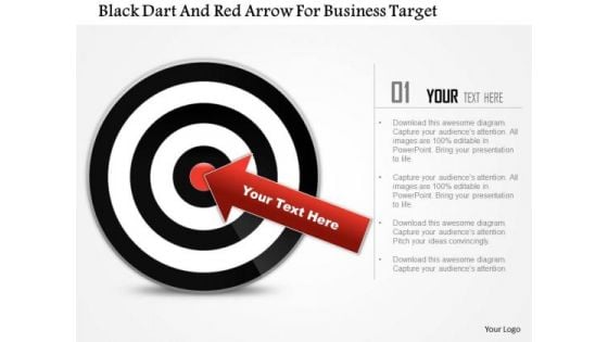 Business Daigram Black Dart And Red Arrow For Business Target Presentation Templets Business Daigram Black Dart And Red Arrow For Business Target Presentation Templets