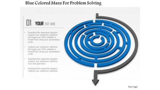 Business Diagram Blue Colored Maze For Problem Solving PowerPoint Templets Business Diagram Blue Colored Maze For Problem Solving PowerPoint Templets
