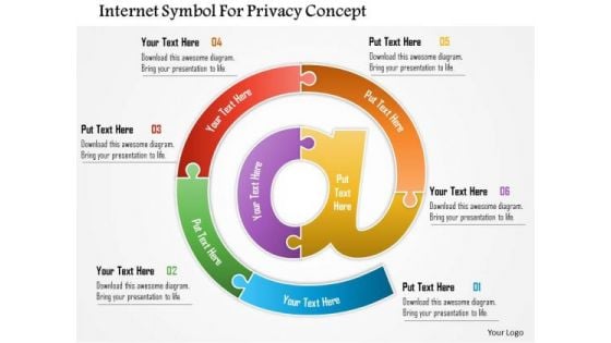 Business Daigram Internet Symbol For Privacy Concept Presentation Templets