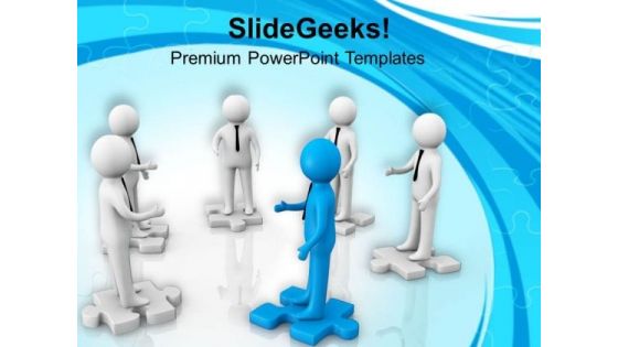 Business Deals And Partners Leadership Concept PowerPoint Templates Ppt Backgrounds For Slides 0313