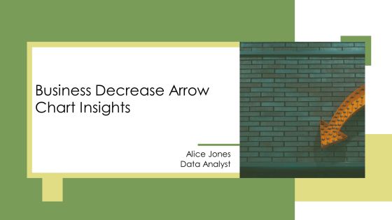 Business Decrease Arrow Chart Insights PPT Information AT