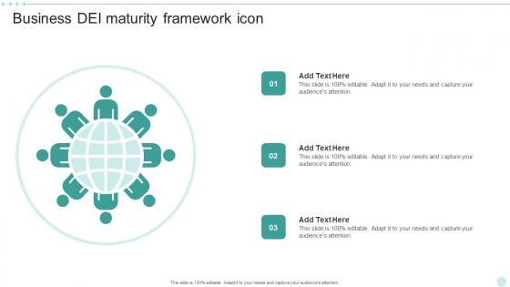 Business DEI Maturity Framework Icon Summary Pdf