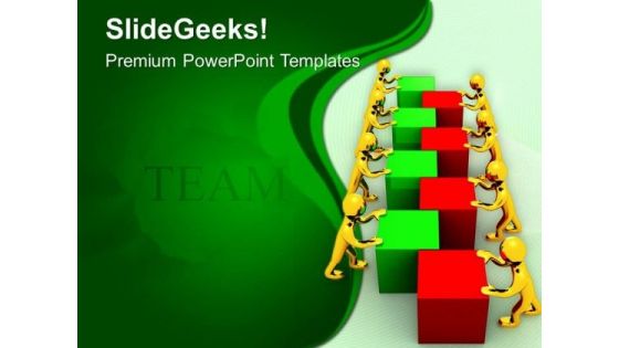 Business Depends On Teamwork PowerPoint Templates Ppt Backgrounds For Slides 0413