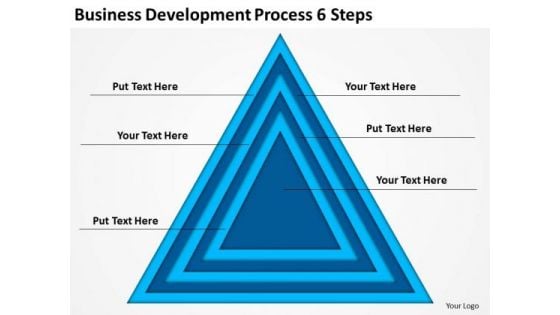 Business Development Process 6 Steps Simple Plan Example PowerPoint Templates