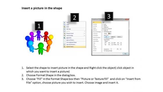 Business Development Process Flowchart 3d Colorful Team Work PowerPoint Templates