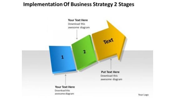 Business Development Strategy 2 Stages Examples Plan Outline PowerPoint Templates