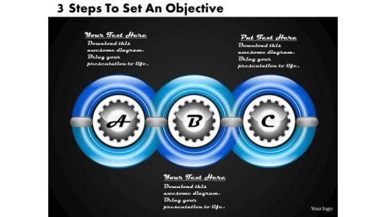 Business Development Strategy 3 Steps To Set An Objective Strategic Planning Models Ppt Slide