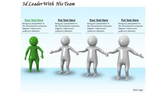 Business Development Strategy 3d Leader With His Team Basic Concepts Business Development Strategy 3d Leader With His Team Basic Concepts