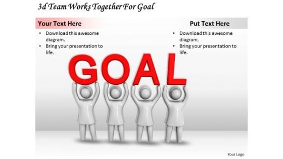 Business Development Strategy 3d Team Works Together For Goal Adaptable Concepts Business Development Strategy 3d Team Works Together For Goal Adaptable Concepts