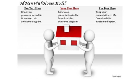 Business Development Strategy 3d With House Model Concept