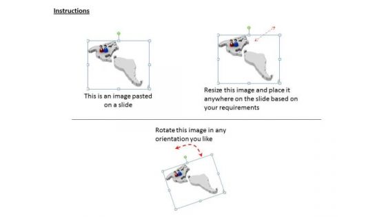 Business Development Strategy Template 3d Human Icons World Map Photos