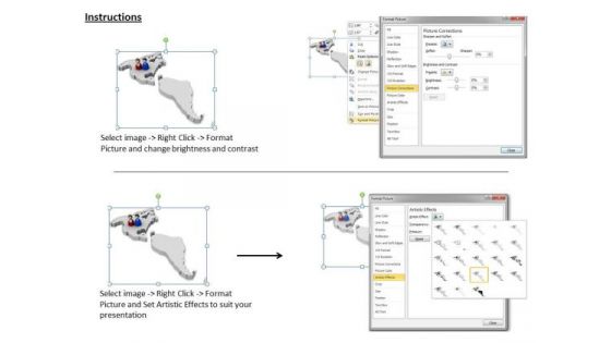 Business Development Strategy Template 3d Human Icons World Map Photos