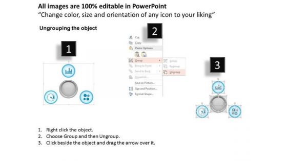 Business Diagram 3 Vs Of Big Data Volume Velocity Variety With Icons Ppt Slide