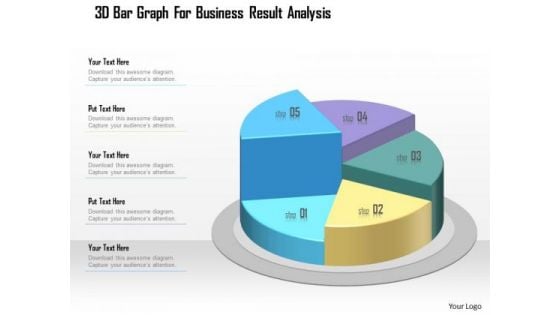 Business Diagram 3d Bar Graph For Business Result Analysis Presentation Template