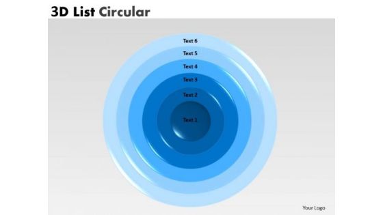 Business Diagram 3d Circular Diagram Business Framework Model
