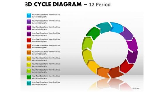 Business Diagram 3d Cycle Diagram Marketing Diagram