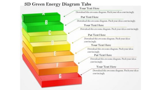 Business Diagram 3d Green Energy Diagram Tabs PowerPoint Ppt Presentation