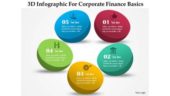 Business Diagram 3d Infographic For Corporate Finance Basics Presentation Template