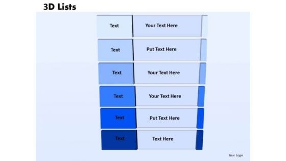 Business Diagram 3d List Checklist Strategy Diagram