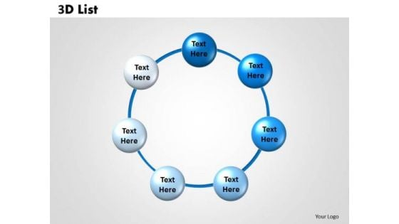 Business Diagram 3d List Sales Diagram