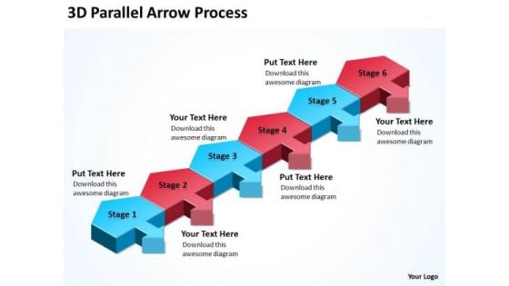 Business Diagram 3d Parallel Arrow Process Business Diagram