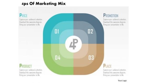 Business Diagram 4ps Of Marketing Mix Presentation Template