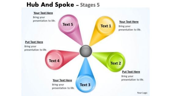 Business Diagram 5 Stages Distribution Model Business Marketing Diagram