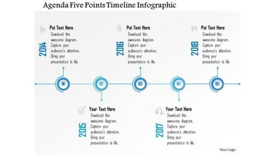 Business Diagram Agenda Five Points Timeline Infographic Presentation Template Business Diagram Agenda Five Points Timeline Infographic Presentation Template