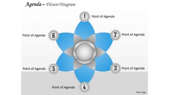 Business Diagram Agenda Flower Diagram Sales Diagram