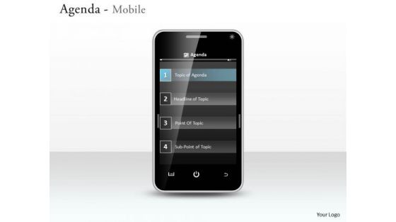 Business Diagram Agenda Mobile Business Framework Model Business Diagram Agenda Mobile Business Framework Model