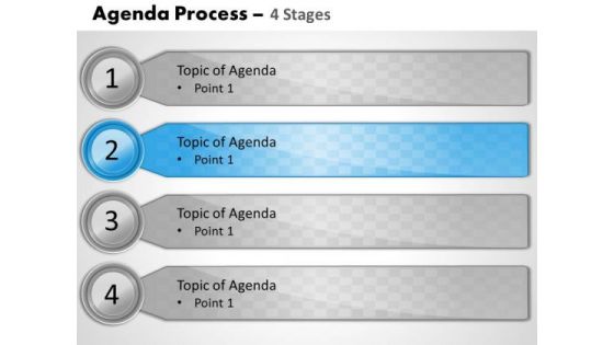 Business Diagram Agenda Process 4 Stages Marketing Diagram