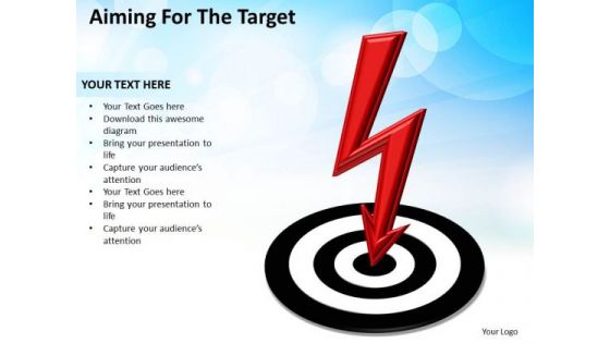 Business Diagram Aiming For The Target Sales Diagram