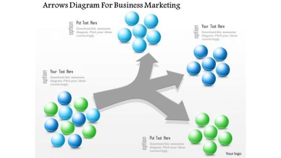 Business Diagram Arrows Diagram For Business Marketing Presentation Template